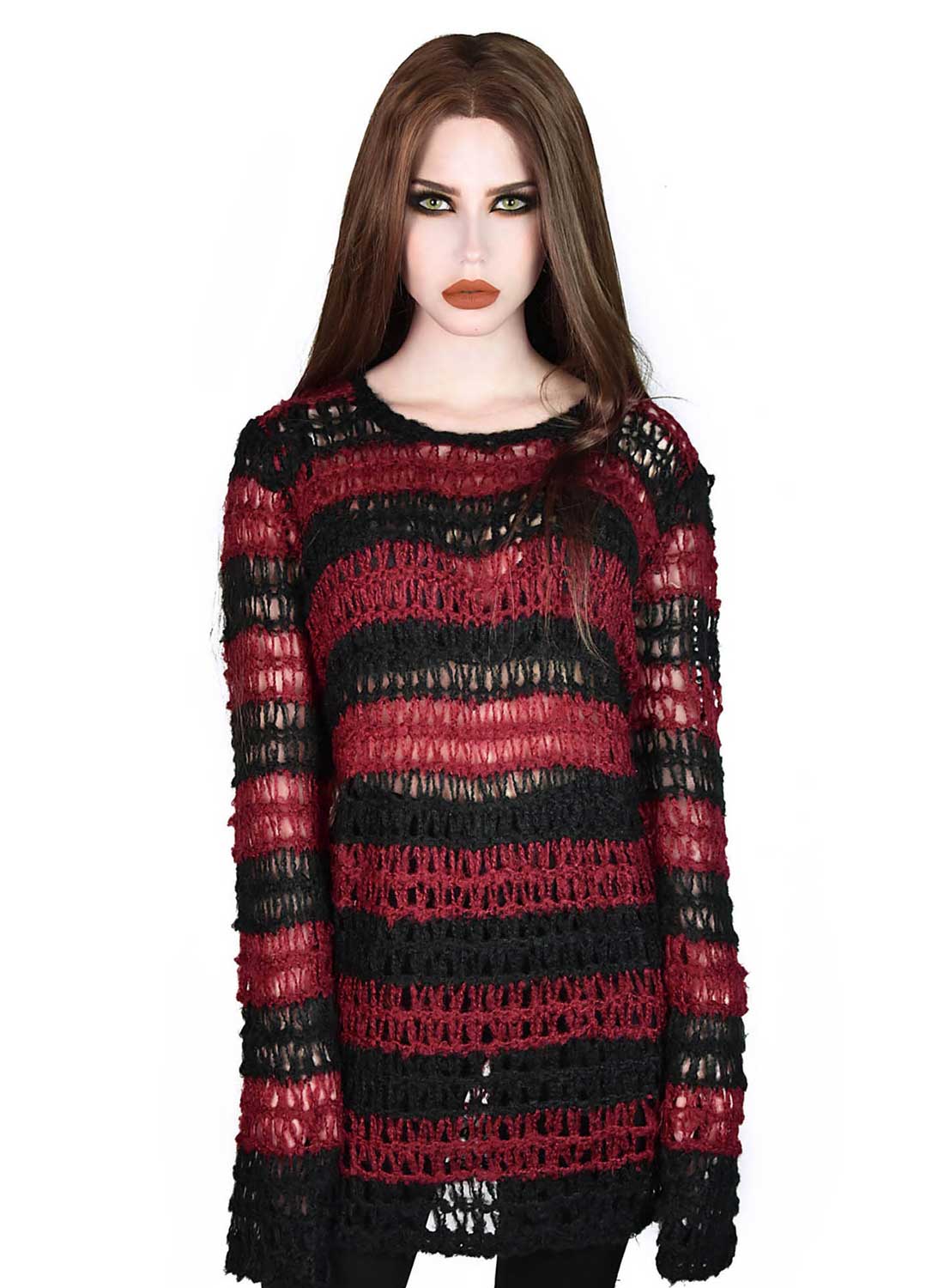 Killstar Elmstreet Faux-Mohair tröja