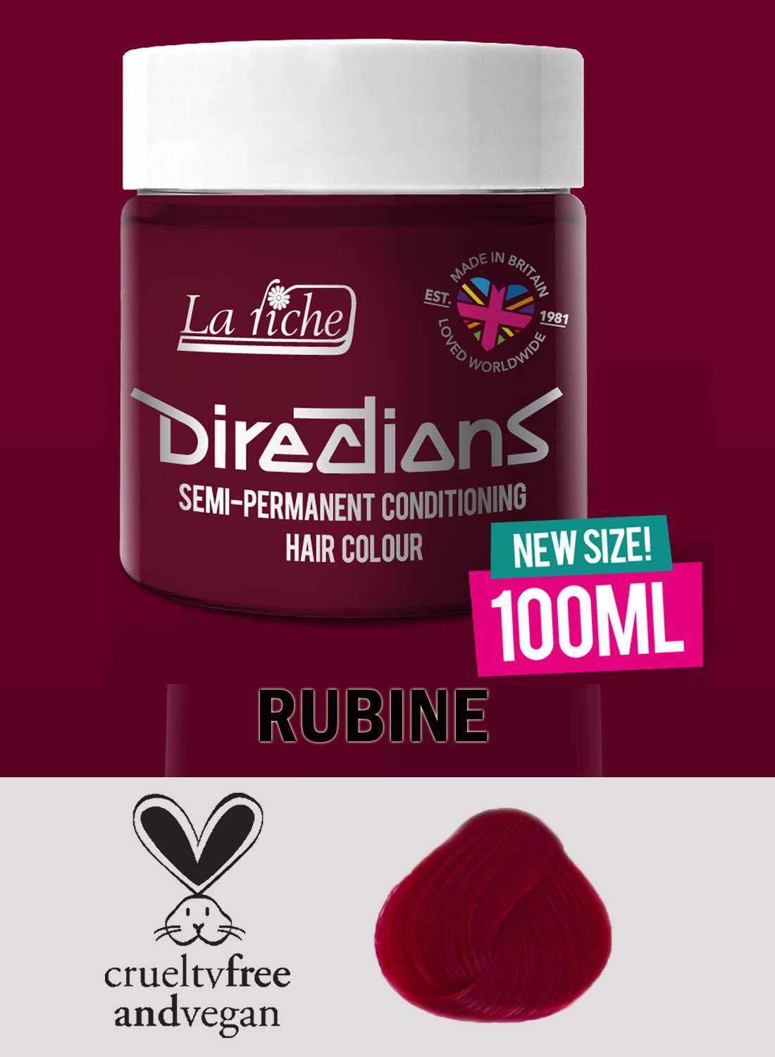 Directions Hair Colour Rubine