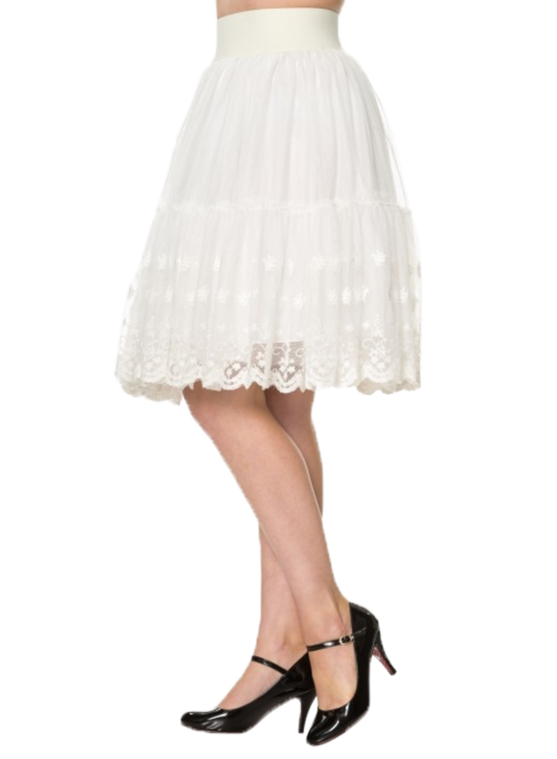 First Sight Petticoat Skirt White – Bild 3