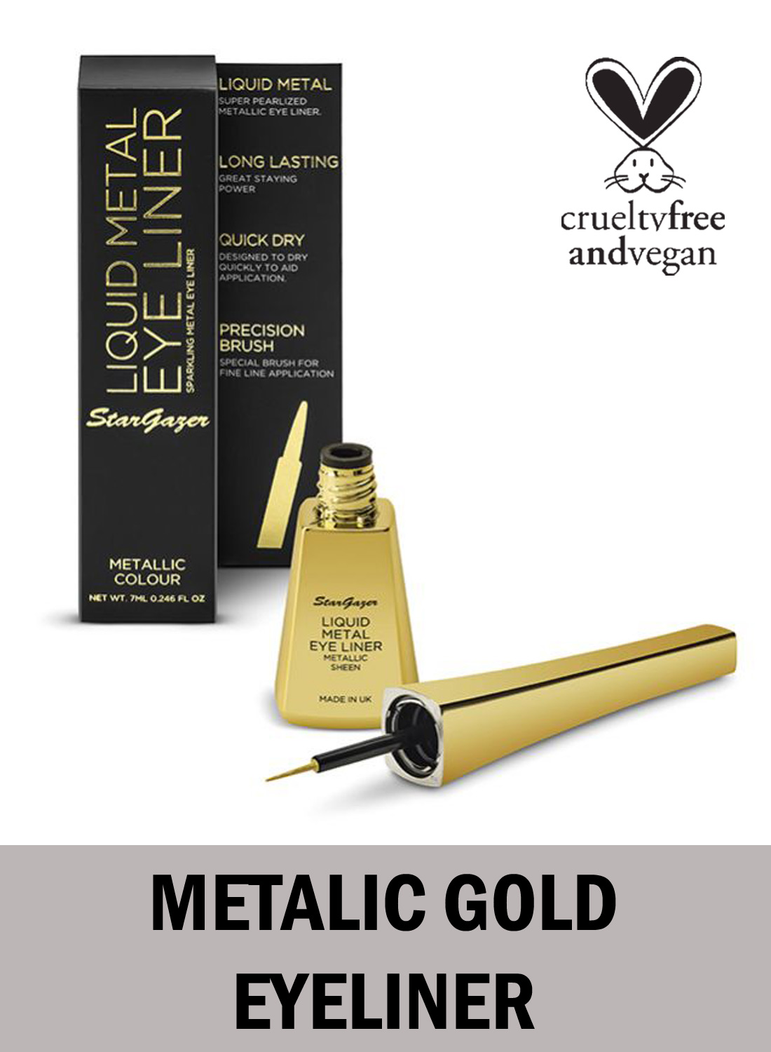 Stargazer Metallic Liquid Eyeliner Gold