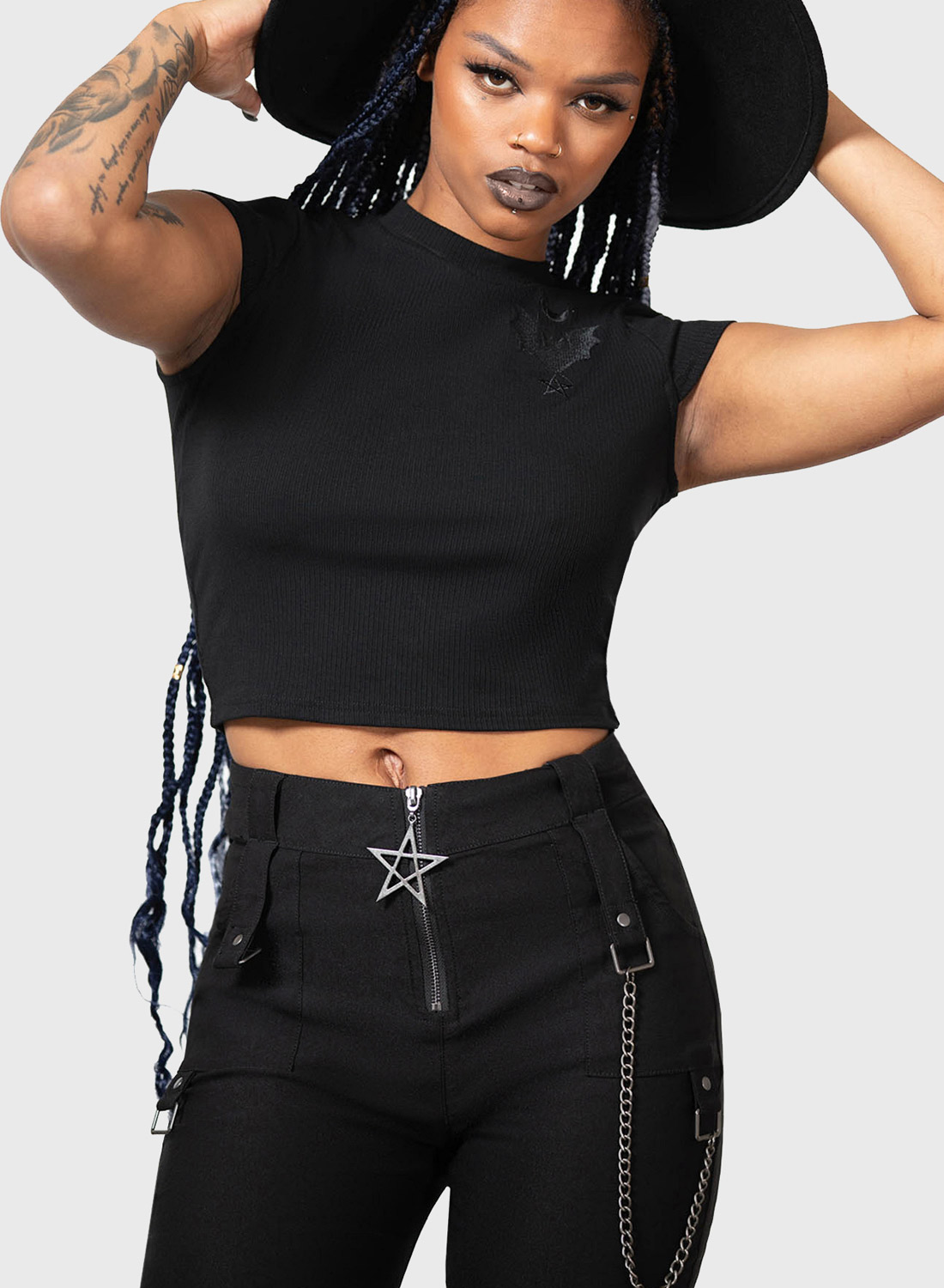 Tartanarchist Trousers Black – Bild 2