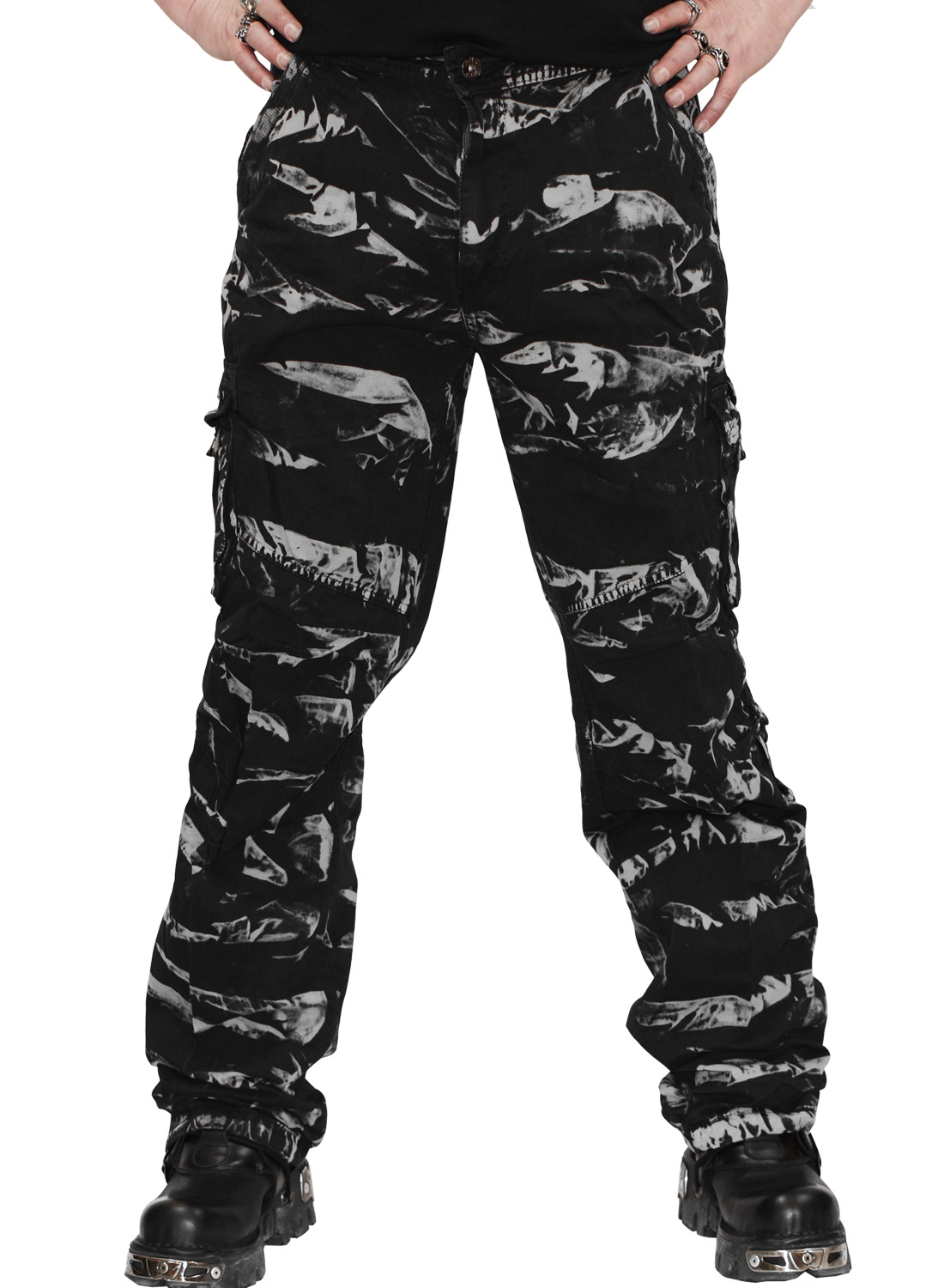 Dark Camo Cargo Pants