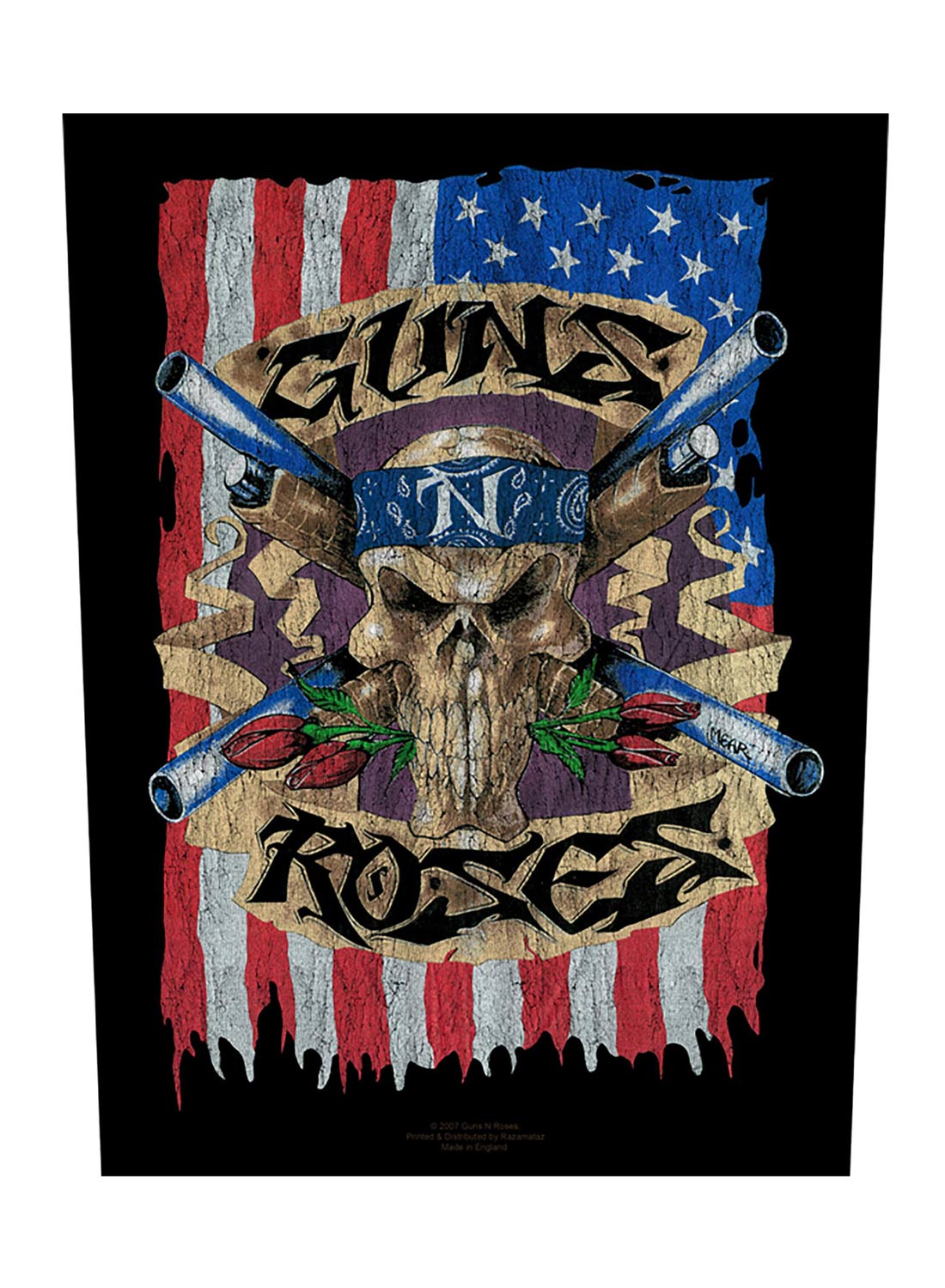 Guns 'N' Roses Flag Back Patch
