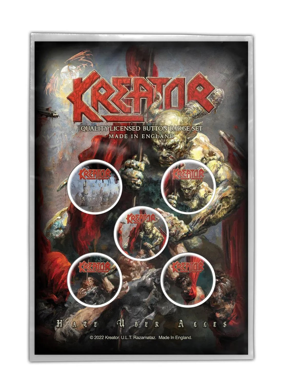 Kreator Hate Uber Alles Badge Pack