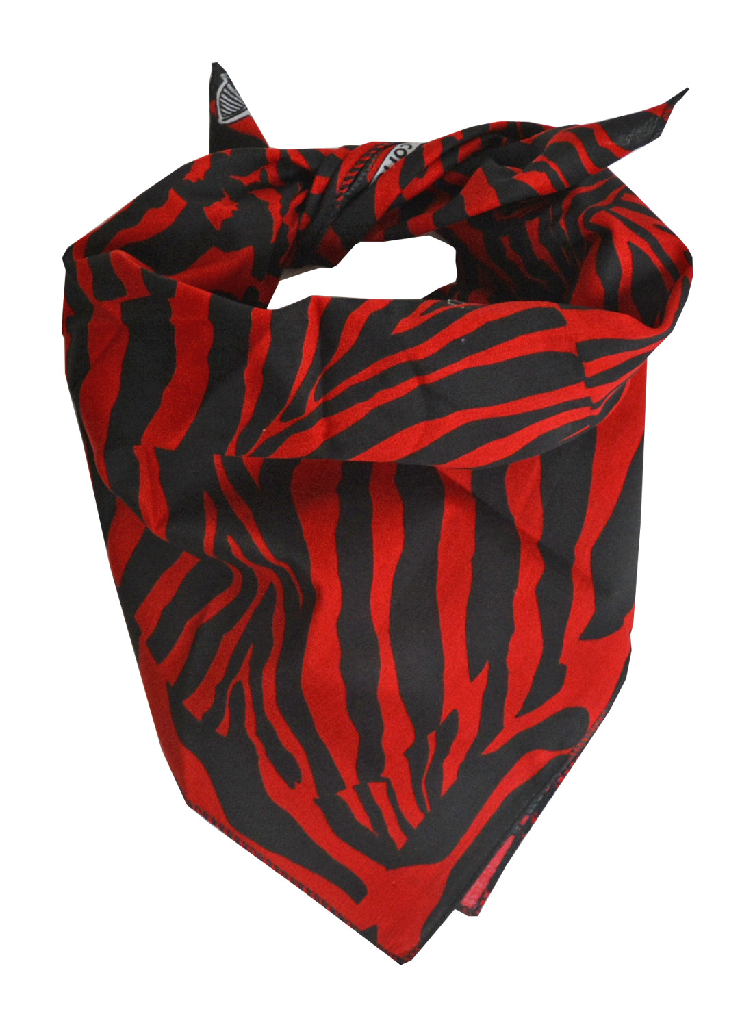 Zebra Bandana Red