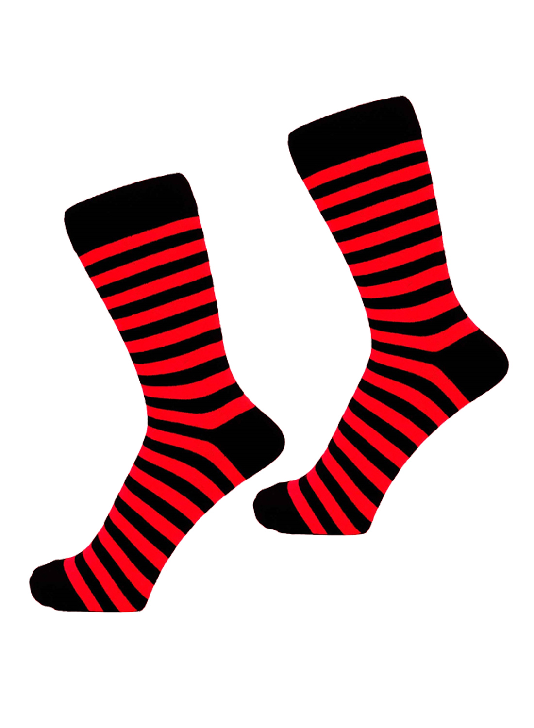 Men Black & Red Socks