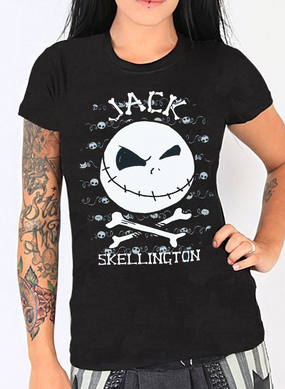 Jack Skeleton Face Top