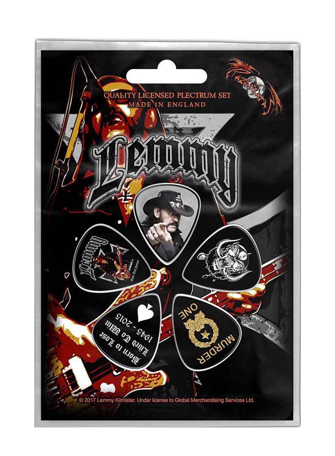 Lemmy Stone Deaf Plectrum Pack