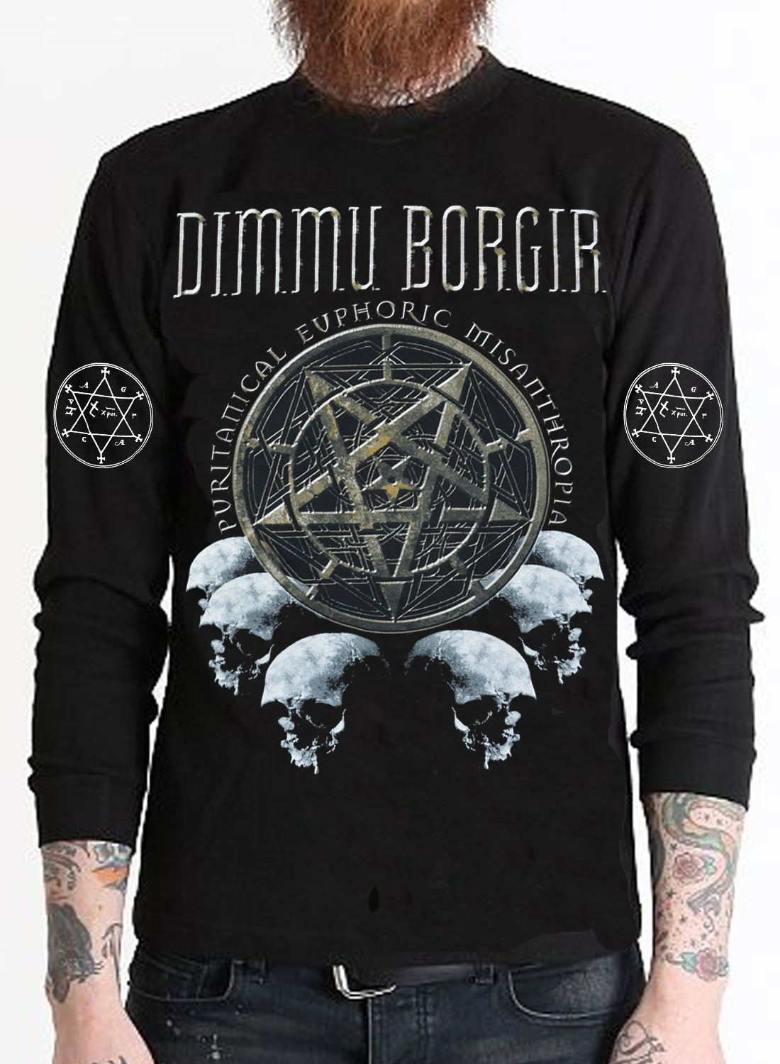 Dimmu Borgir Puritanical Euphoric Misanthropia Long Sleeve T-shirt