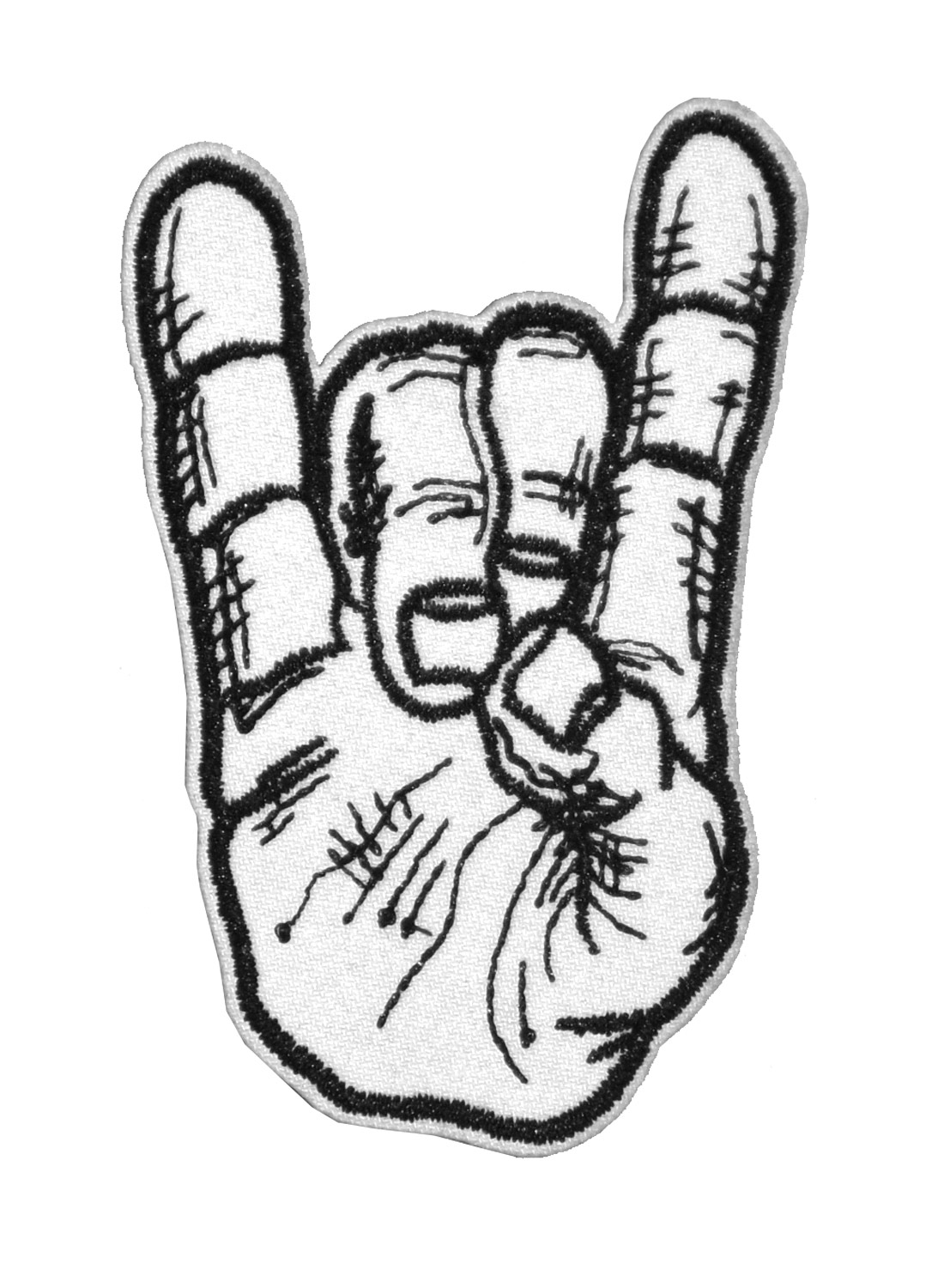 Horns Sign Embroidered patch