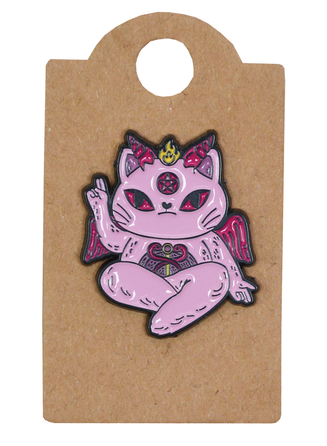 Pink Baphocat Pin