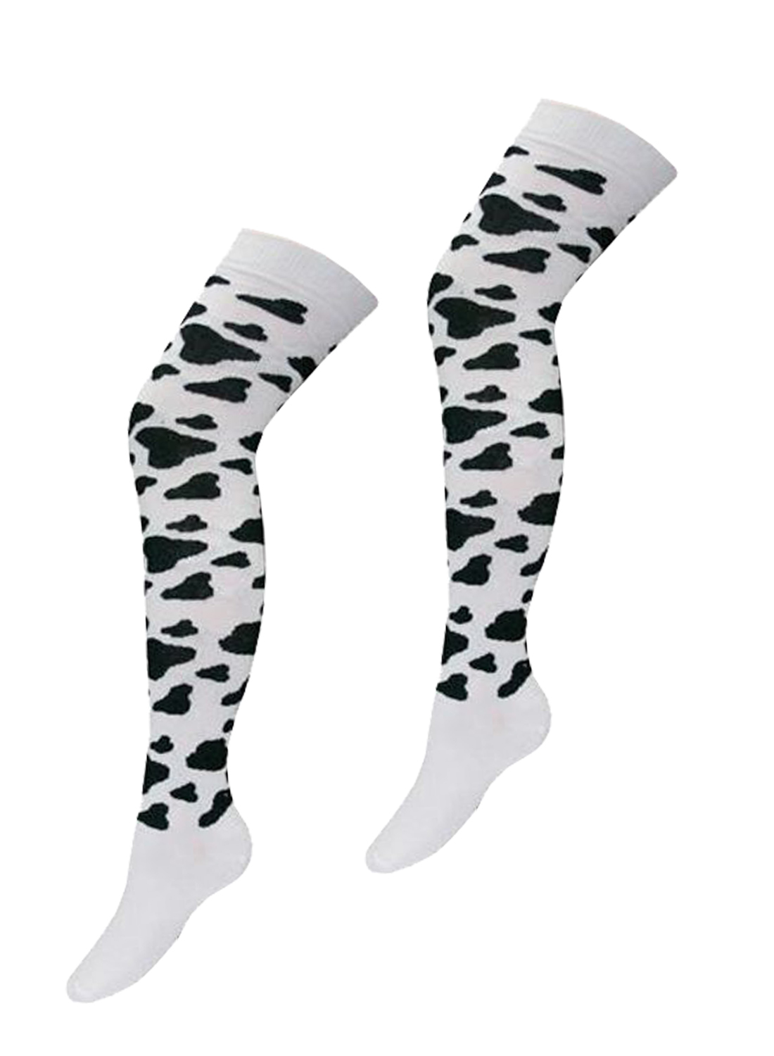 OK White Cow Spots Socks